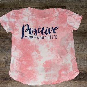 Womens Positive Vibes Shirt Size Medium
